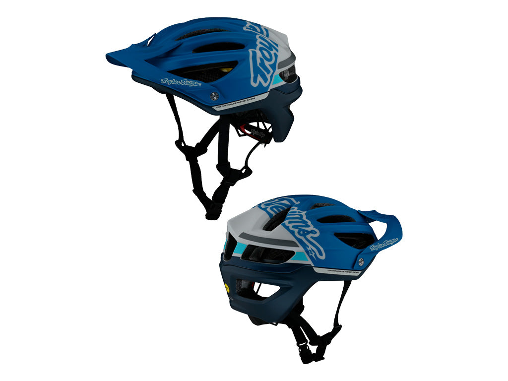 Casco Troy Lee Designs SMP A2 HELMET SILHOUETTE BLUE M L Tienda