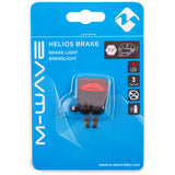 M-Wave luz de Freno para Helios LED Batería 4 cm Negro/Rojo