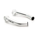 XLC BE-A01 ACOPLES DE MANILLAR CURVOS ALUMINIO PLATA MATE