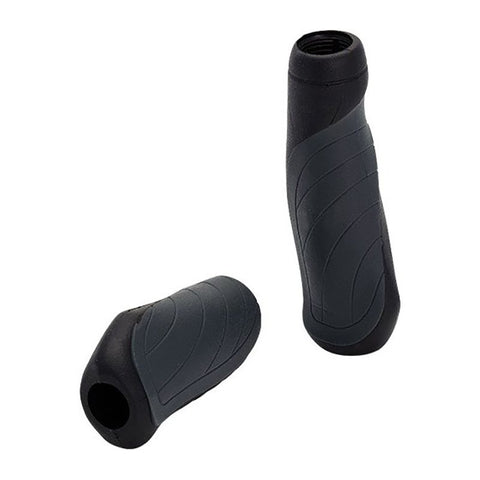 XLC GR-G04 JUEGO DE PUÑOS ERGONOMICOS 135/92 mm NEGROS/GRISES