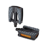 XLC PEDAL NIÑO/JUNIOR 9/16" NEGRO/GRIS CON REFLECTORES