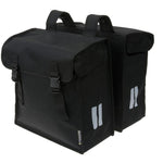 ALFORJAS BASIL MARA XXL CON REFLECTANTE NEGRO IMPERMEABLE 47L(36x16x45)CIERRE CLICK