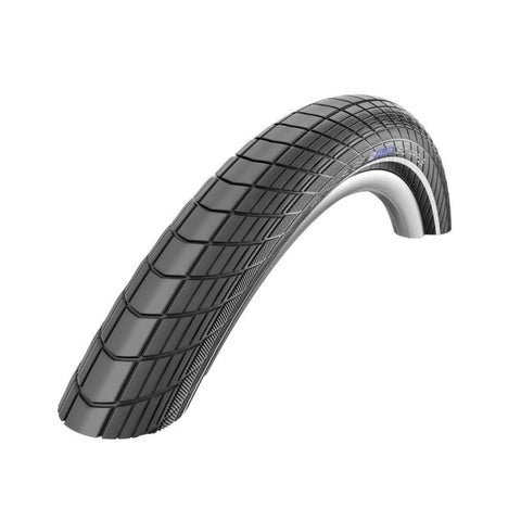 CUBIERTA SCHWALBE BIG APPLE 26x2.00 RACE-GUARD HS430 LITESKIN RIGIDA NEGRO CON REFLECTANTE 50-559