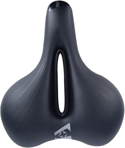 Oxford Black Contour Flow Uni Road Bike Saddle (Default, Black)