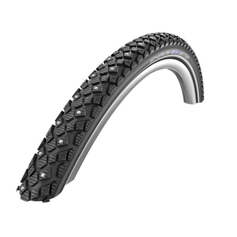 CUBIERTA SCHWALBE WINTER 28x1.20 HS396 K-GUARD 118 CLAVOS WIC RIGIDA NEGRO REFLECTANTE 30-622