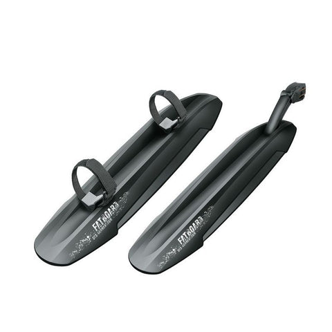JUEGO DE GUARDABARROS SKS FAT BOARD 141 mm PARA FAT BIKES NEGRO