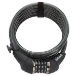 CANDADO CABLE COMBINACION ONGUARD DOBERMAN X 185 cm - 12mm NEGRO