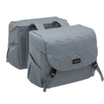 ALFORJAS NEW LOOXS MONDI JOY ACOLCHADO 38L IMPERMEABLE POLIESTER GRIS CON REFLECTANTES (37x16x32 cm)