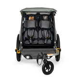 REMOLQUE NIÑO BURLEY D'LITE X BIPLAZA VERDE