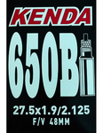 CAMARA KENDA 27.5X1.90/2.125 V/PRESTA 48MM