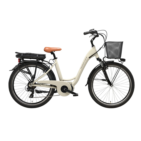 BICICLETA E-BIKE VANITY 26" ARANDA M80 CREMA