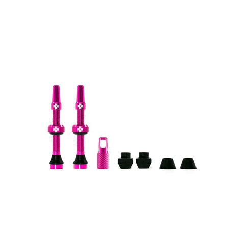 Válvulas Tubeless Muc-Off color rosa 44 mm