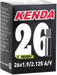 Cámara de Aire para Bicicleta - Válvula Schrader de 28 mm - 26 x 1.9/2.125 - Espeso de 1 mm - Cámara de Bicicleta Antipinchazos con Autosellante Incorporado - Negro - Kenda