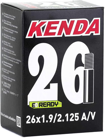 Cámara de Aire para Bicicleta - Válvula Schrader de 28 mm - 26 x 1.9/2.125 - Espeso de 1 mm - Cámara de Bicicleta Antipinchazos con Autosellante Incorporado - Negro - Kenda
