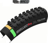 Neumático para Bicicletas Hellcat Pro - Uso Enduro - 29 x 2.60 - TPI 120 - Tubeless Ready, Carcasa ATC y Compuesto EN-DTC - Agarre y Protección - Cubierta Bicicleta - Negro - Kenda