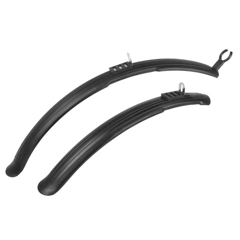 JUEGO GUARDABARROS M-WAVE LAGER 26 ECO 60 mm CON ACCESORIOS MONTAJE NEGRO