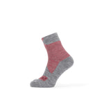 Calcetines Impermeables SEALSKINZ. Rojo/Gris