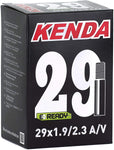 Cámara de Aire para Bicicletas - Válvula Schrader de 28 mm - 29 x 1.9 - Espeso de 1 mm - Cámara de Bicicleta Antipinchazos con Autosellante Incorporado - Negro - Kenda