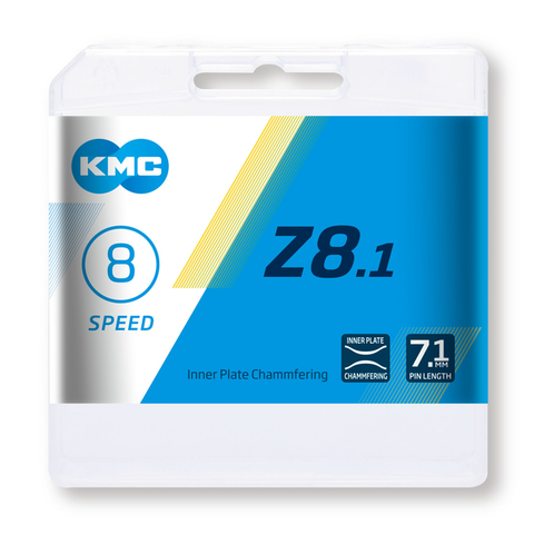 Cadena para bicicleta KMC Z8 PLATA/GRIS 114P 8V