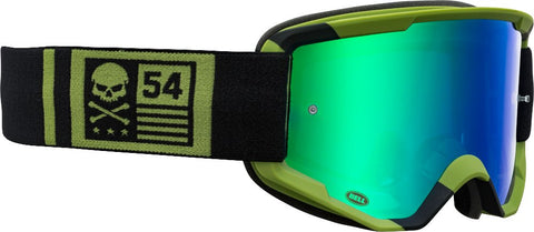 Bell Descender Crossbones verde flor mate/negras Lente: Revo Green